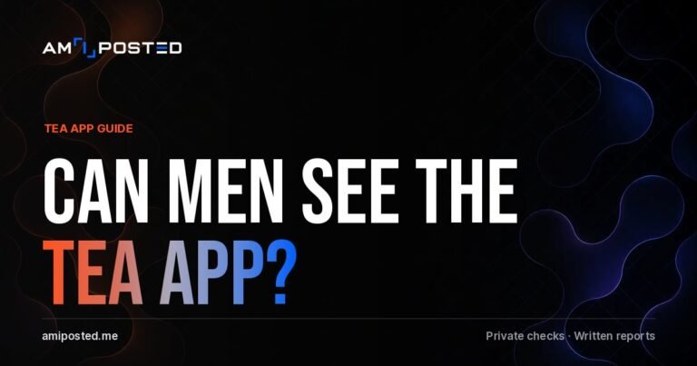 Can Men See the Tea App?